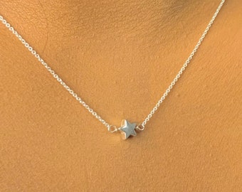 Tiny Star Necklace - Sterling Silver Star Necklace - Small Star Necklace - Silver Pendant Charm - Necklace for Women - Dainty Jewelry - Gift