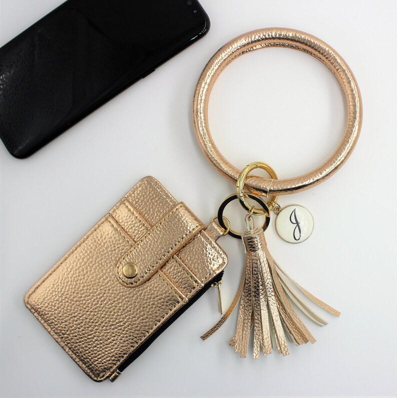 Keychain Wallet Wristlet Bangle Bracelet ID Card Holder Etsy
