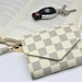Tri Fold Wallet, Women, ID Card Holder Purse, Heart Tag with PU Leather Tassel, for Women Girls