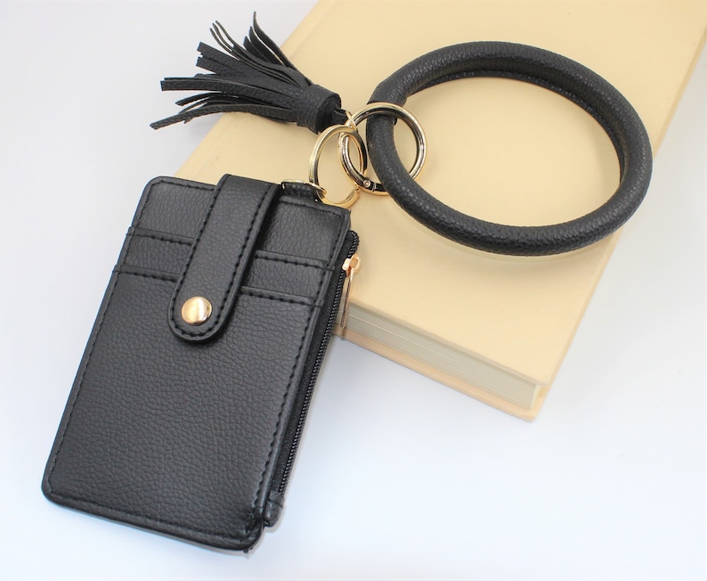 Keychain Wallet Wristlet Bangle Bracelet ID Card Holder Etsy