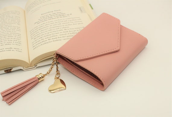 Heart Trifold Wallet - Blush Pink