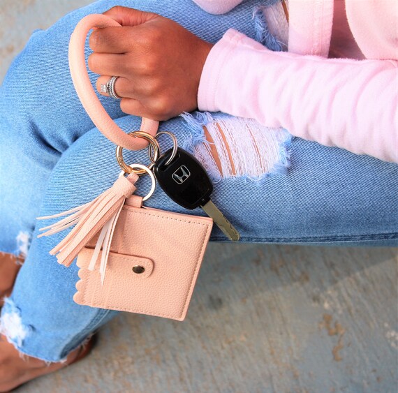 bangle keychain with wallet