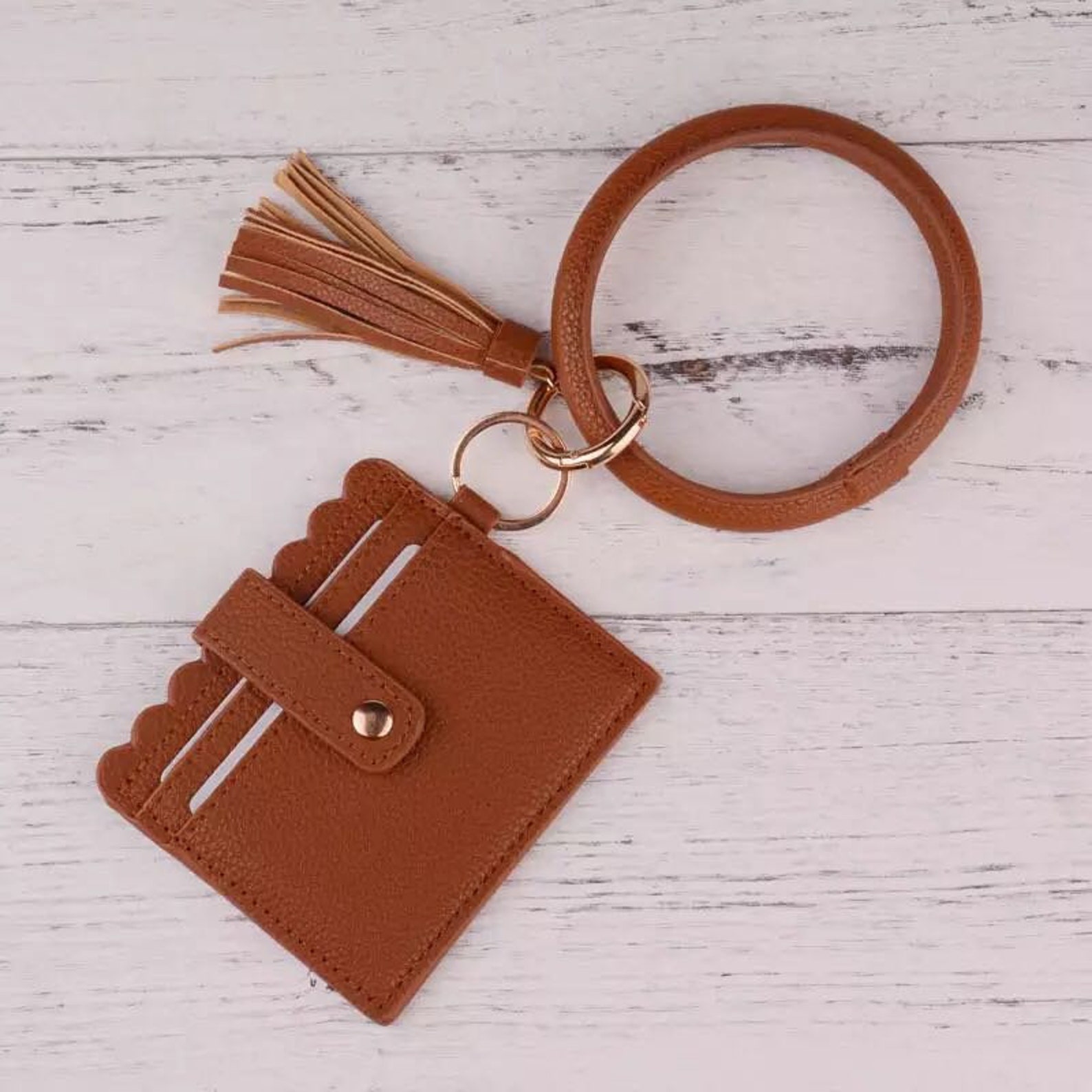 Keychain Wallet Wristlet Bangle Bracelet ID Card Holder Etsy