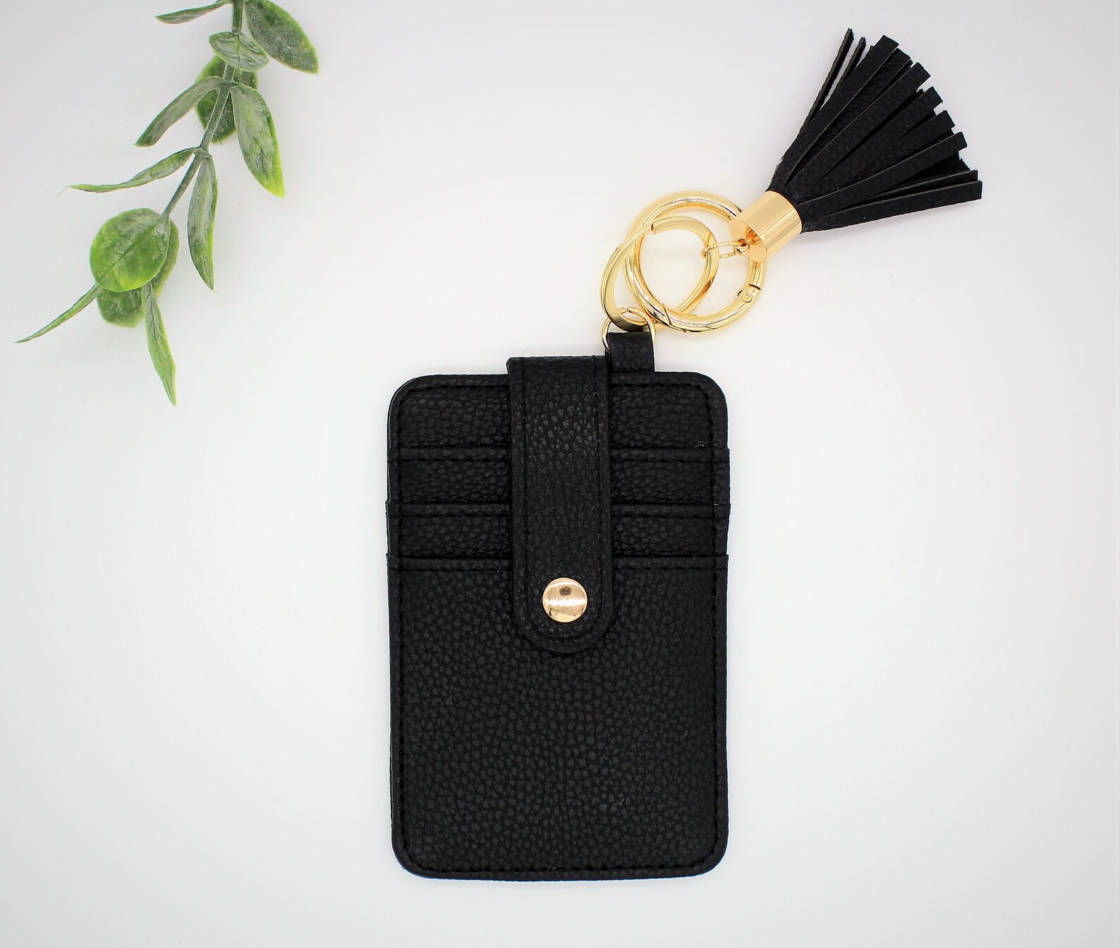 Keychain Wallet ID Card Holder Purse Key Chain With PU Etsy