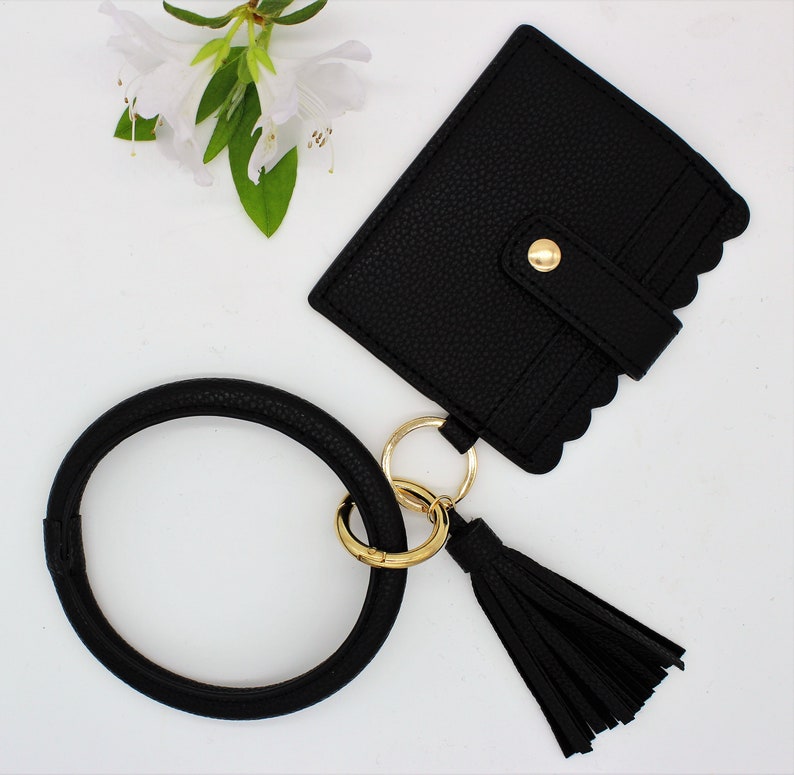 Keychain Wallet Wristlet Bangle Bracelet ID Card Holder Etsy