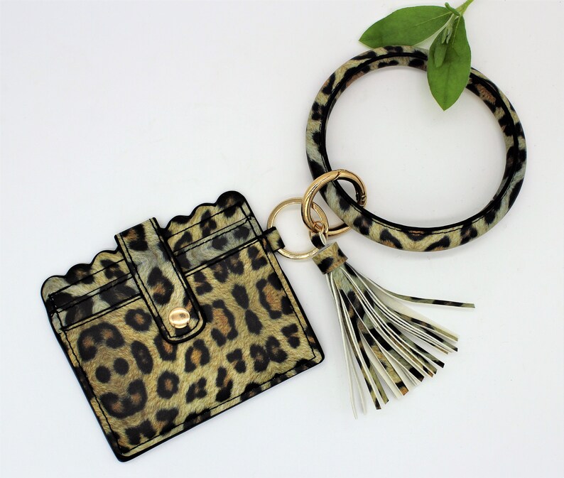 Keychain Wallet Wristlet Bangle Bracelet ID Card Holder Etsy