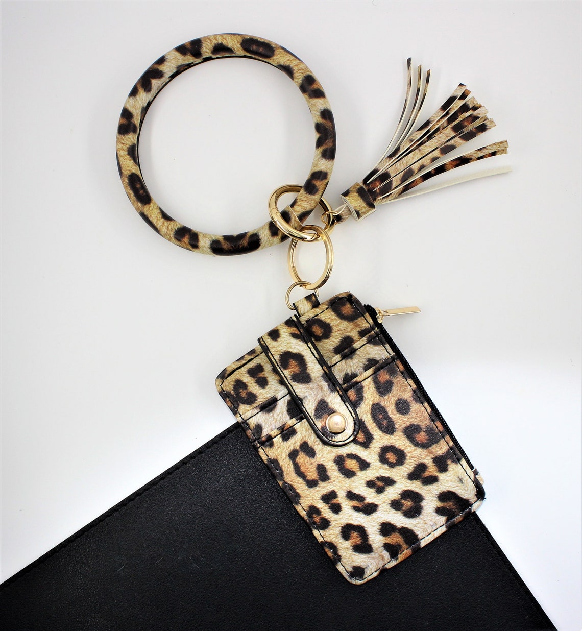 Keychain Wallet Wristlet Bangle Bracelet ID Card Holder Etsy