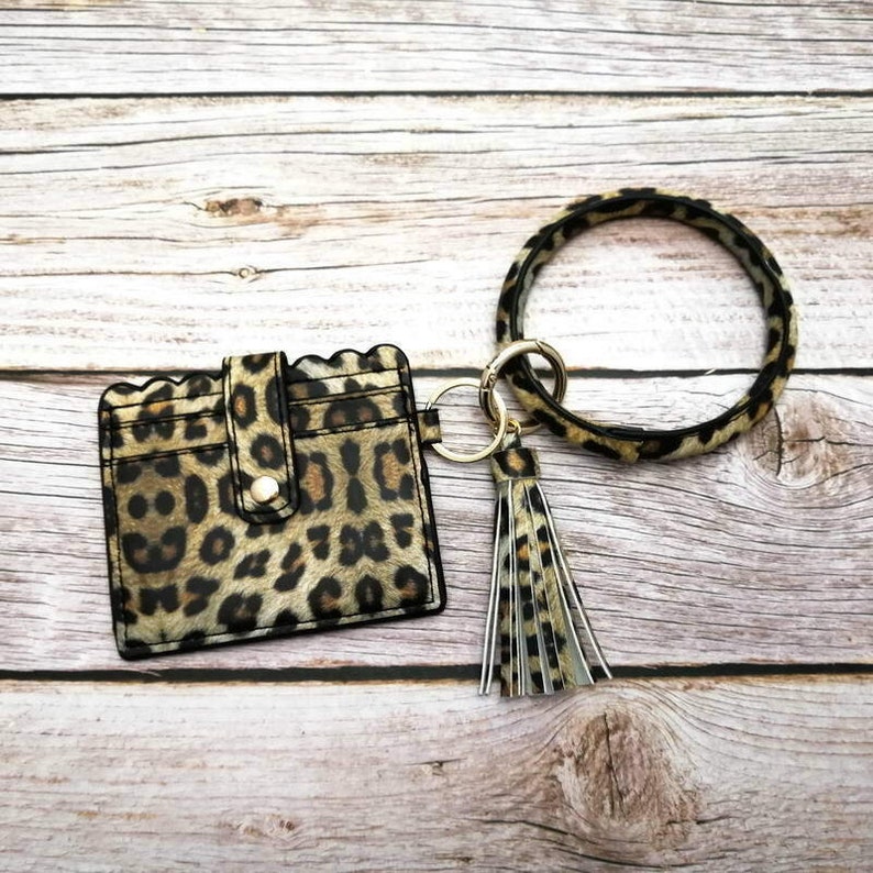 Keychain Wallet Wristlet Bangle Bracelet ID Card Holder Etsy