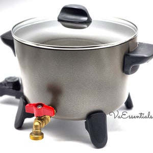 Candle Wax Melter, Presto Pot, X-Large, 15Lbs of Wax, Brass Fittings