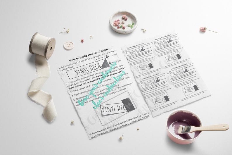 printable vinyl decal application instructions printable