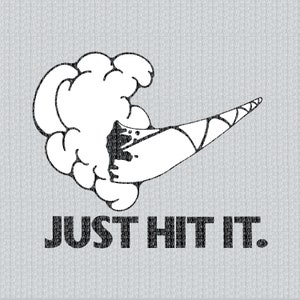 Just Hit It SVG: Stoner Blunt Art - Double Layer Cut File