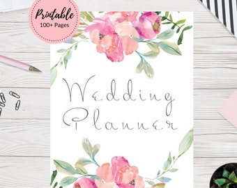 Wedding Planner Printable, Wedding Planning Book, Printable Wedding Planner, Wedding Binder, Engagement Gift, PDF, Wedding Checklist