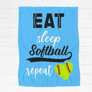Softball Blanket | Softball Gift | Fast Pitch | Softball Team Gift | Softball Coach Gift | Softball Mom | Softball Banquet | Christmas
