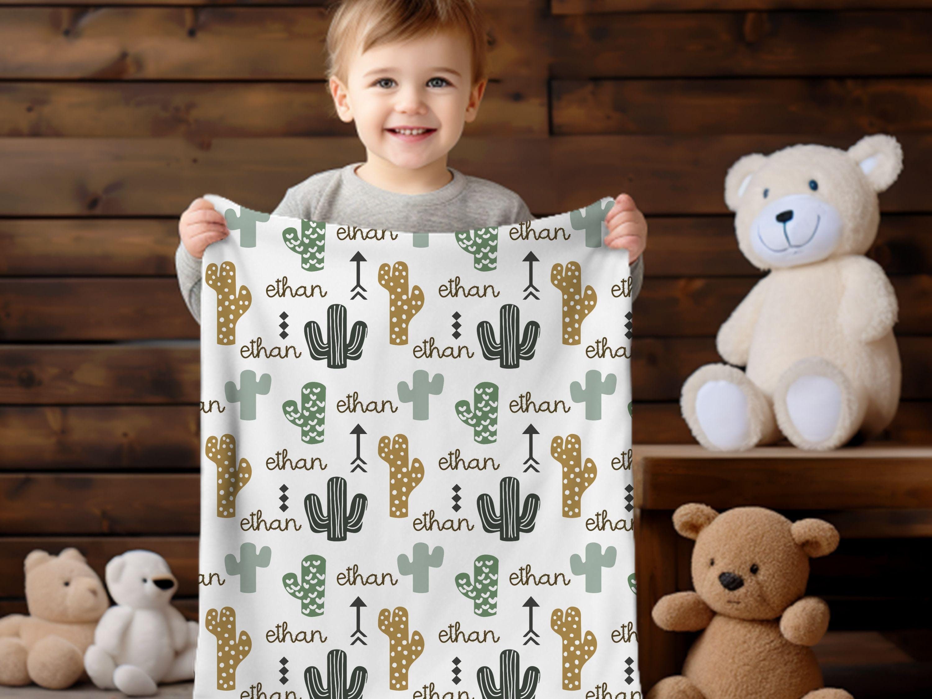 Cactus minky blanket hotsell