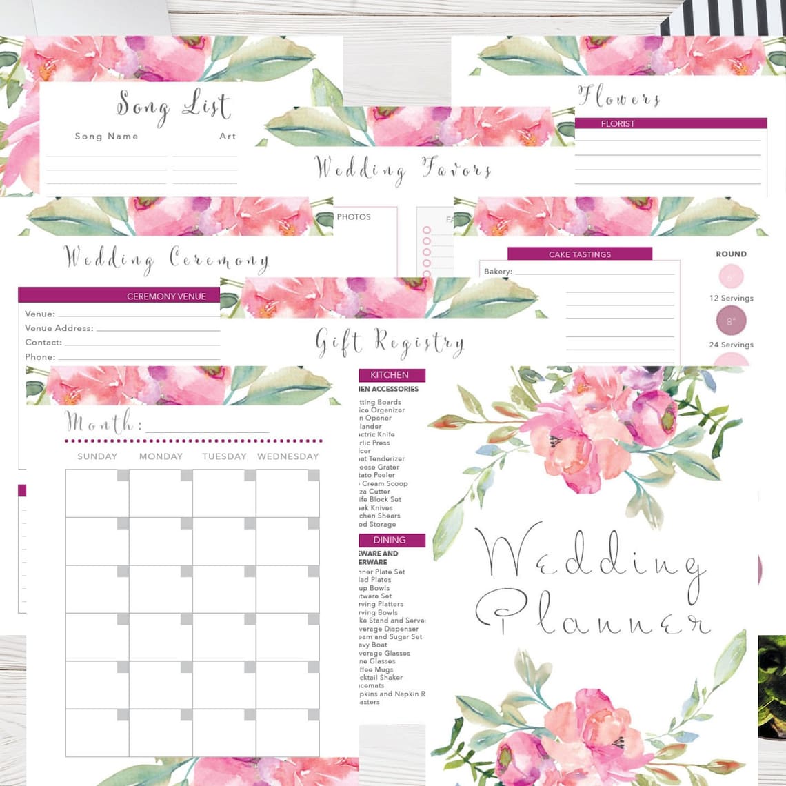 Wedding Planner Printable Wedding Planning Book Printable - Etsy