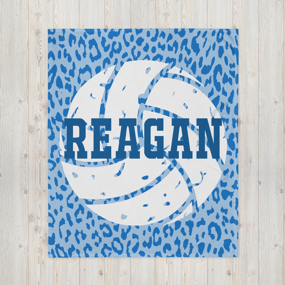Personalized Volleyball Blanket Retro Volleyball Gift Custom Etsy