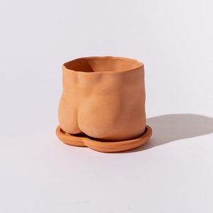 5" terracotta butt pot