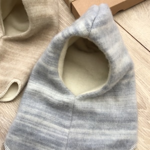 Balaclava de lã para bebê, gorro para bebê com gorro para recém-nascido, gorro de inverno, gorro de lã para bebê, presente de chá de bebê, presente para recém-nascido, gorro de lã para bebê