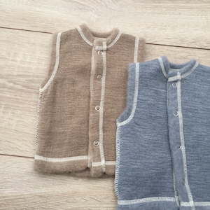 Vest merino wool Organic baby clothes Baby vest Wool baby clothes Unisex Kids clothes Organic baby Termo clothes Vest for girl