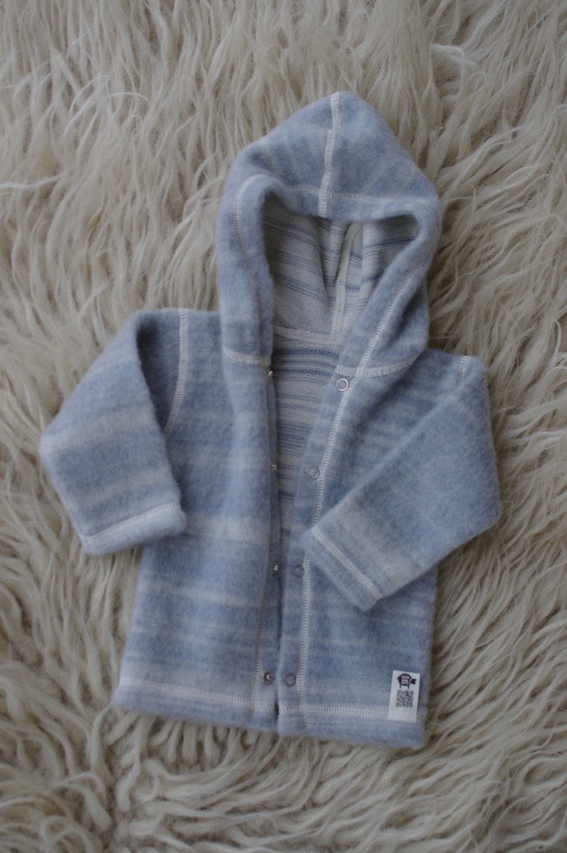 Merino Wool Baby Hoodie Baby Sweater Baby Jacket Wool Baby Etsy