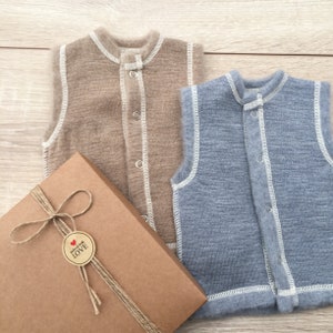 Merino wool vest Organic baby clothes Baby vest Wool baby clothes Unisex Kids clothes Organic baby Termo clothes Vest for girl