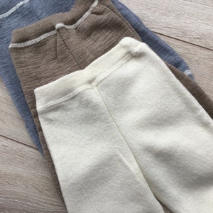 Merino wool baby pants, Wool baby clothes,  merino wool harem pants, Organic Merino Wool, gender neutral baby pants, baby boy pants