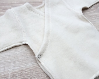 Vêtements bébé en laine mérinos 100 % laine Vêtements bébé chauds Veste bébé Vêtements bébé en laine Laine mérinos bio Haut unisexe enfant Vêtements bébé bio