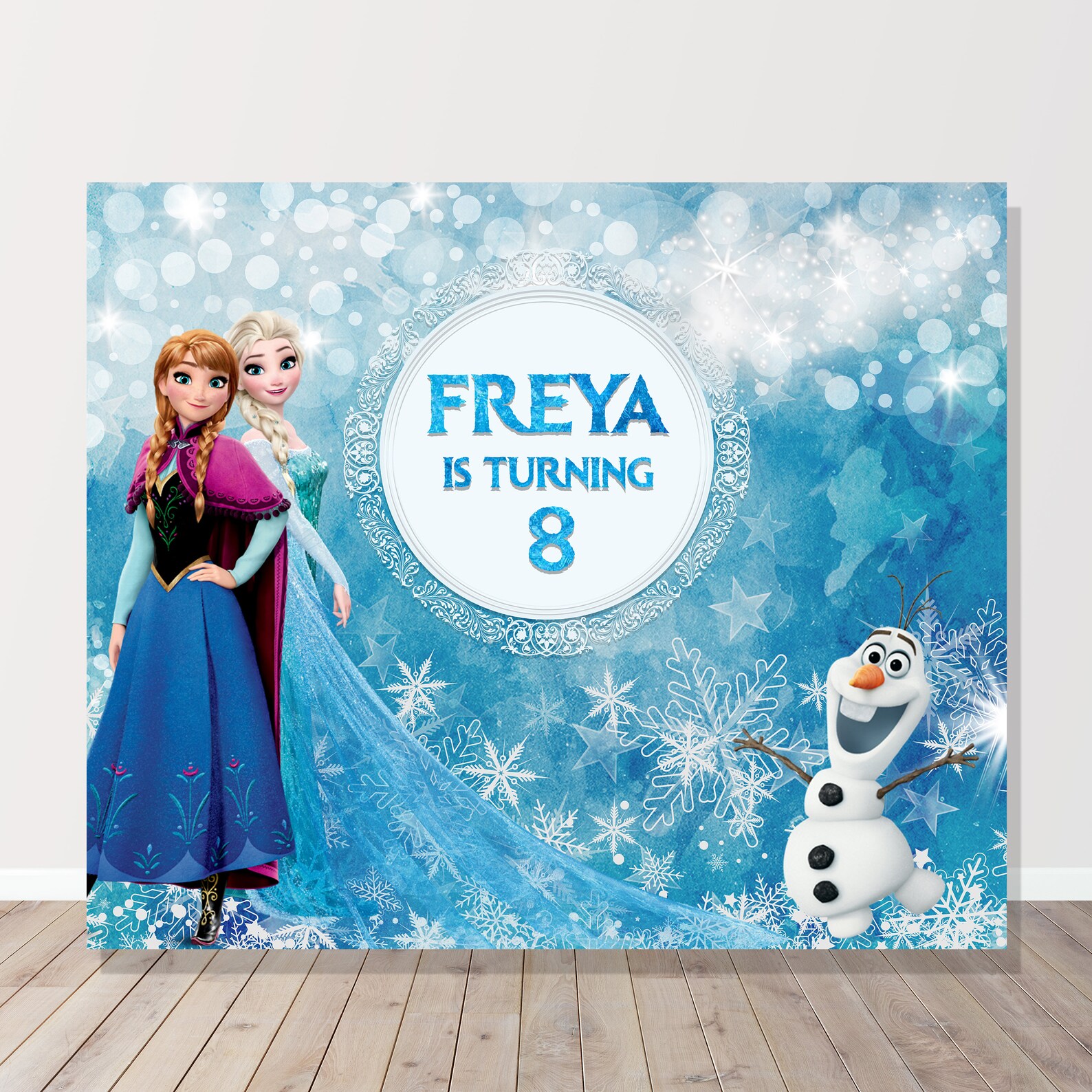 Printable Frozen Birthday Party Backdrop Decor Girls Birthday | Etsy Canada