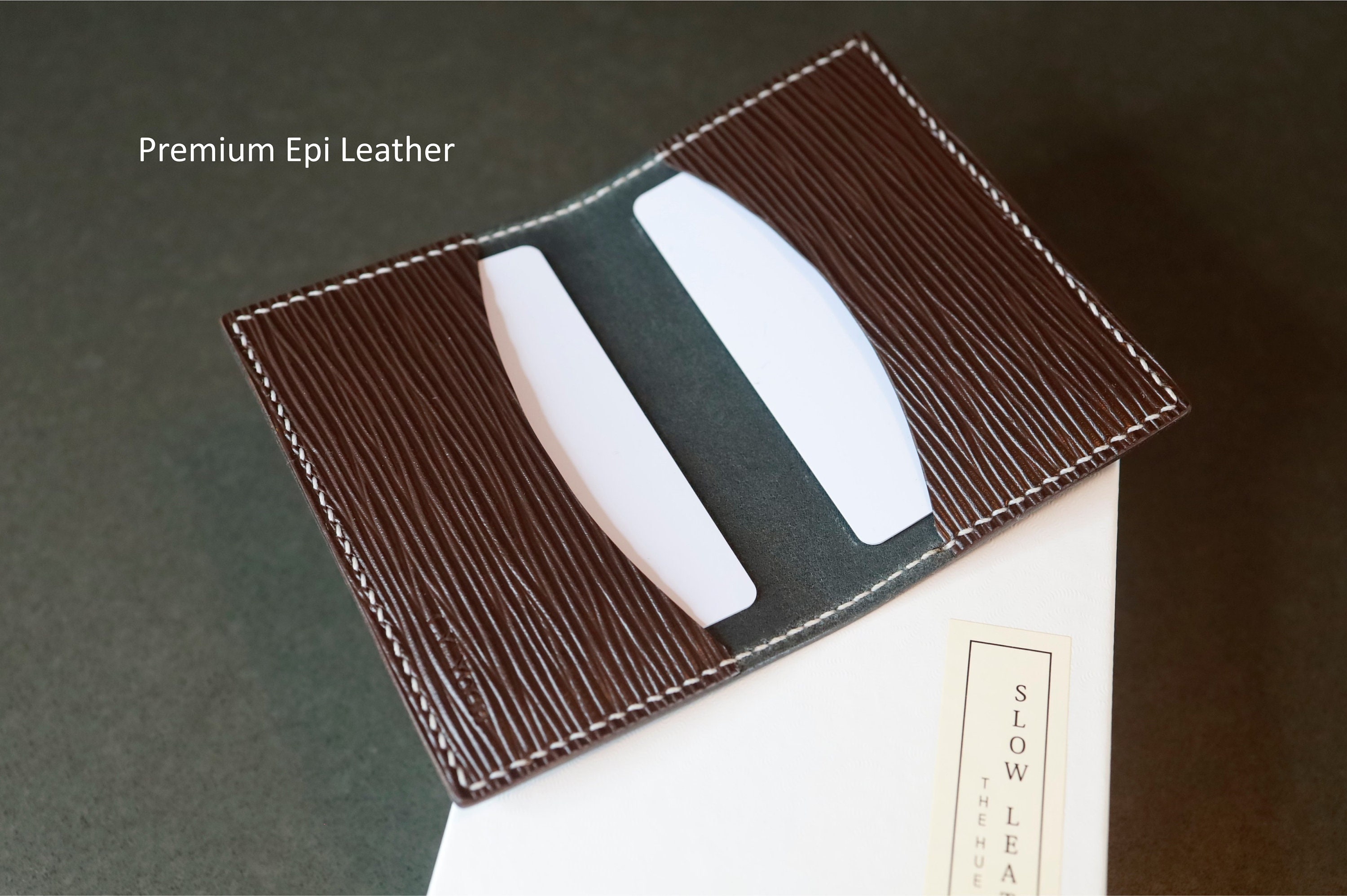 Slender Wallet Epi Leather - Men - Personalization