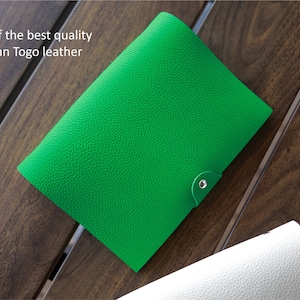 Couverture de journal en cuir allemand du Togo, format A5/A6, journal rechargeable personnalisé, carnet de notes, agenda, cadeau de la Saint-Valentin, pochette pour cartes, étui pour stylo