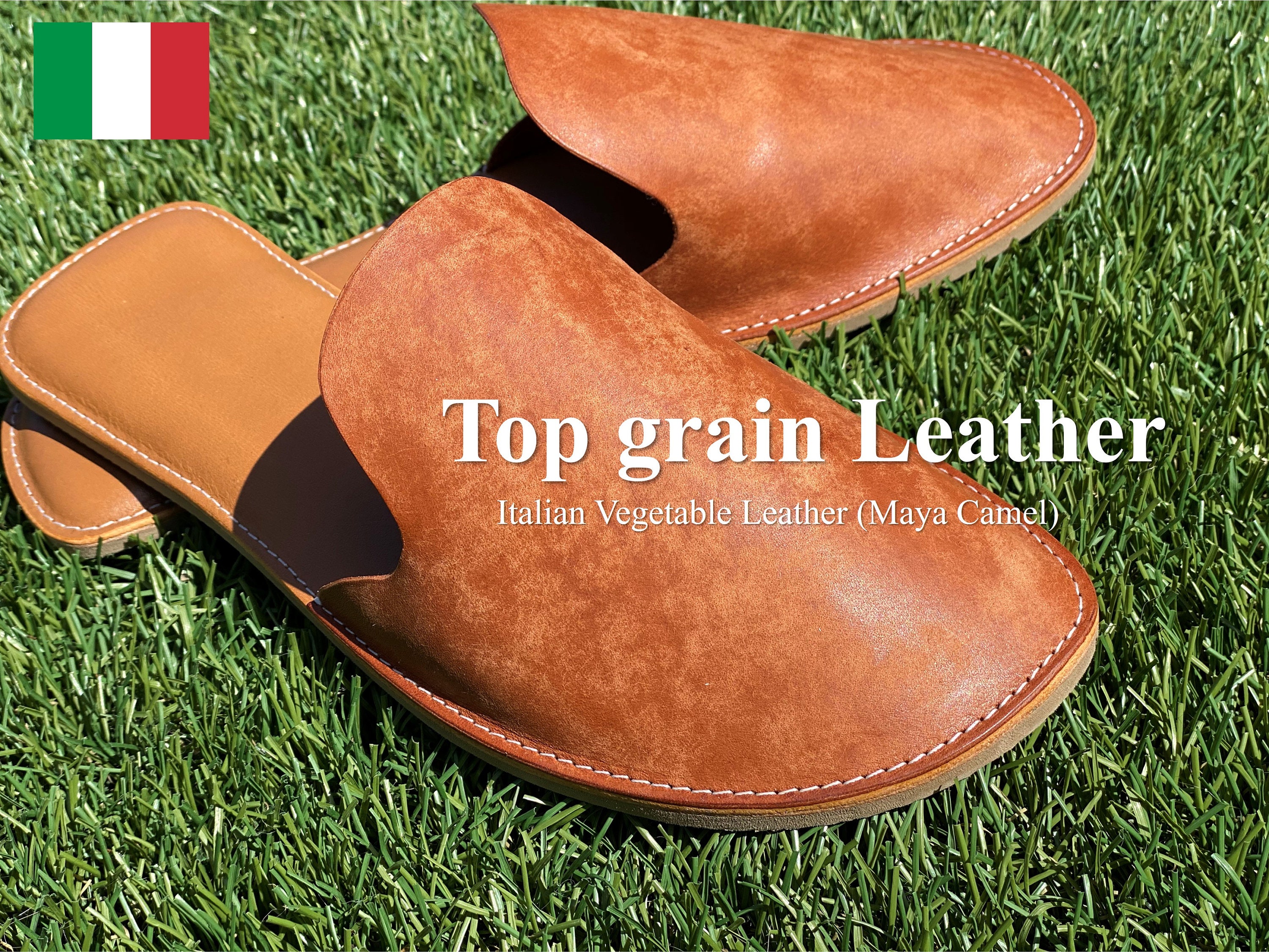 Italian Vegetable Leather Slippers House slippers Leather Etsy