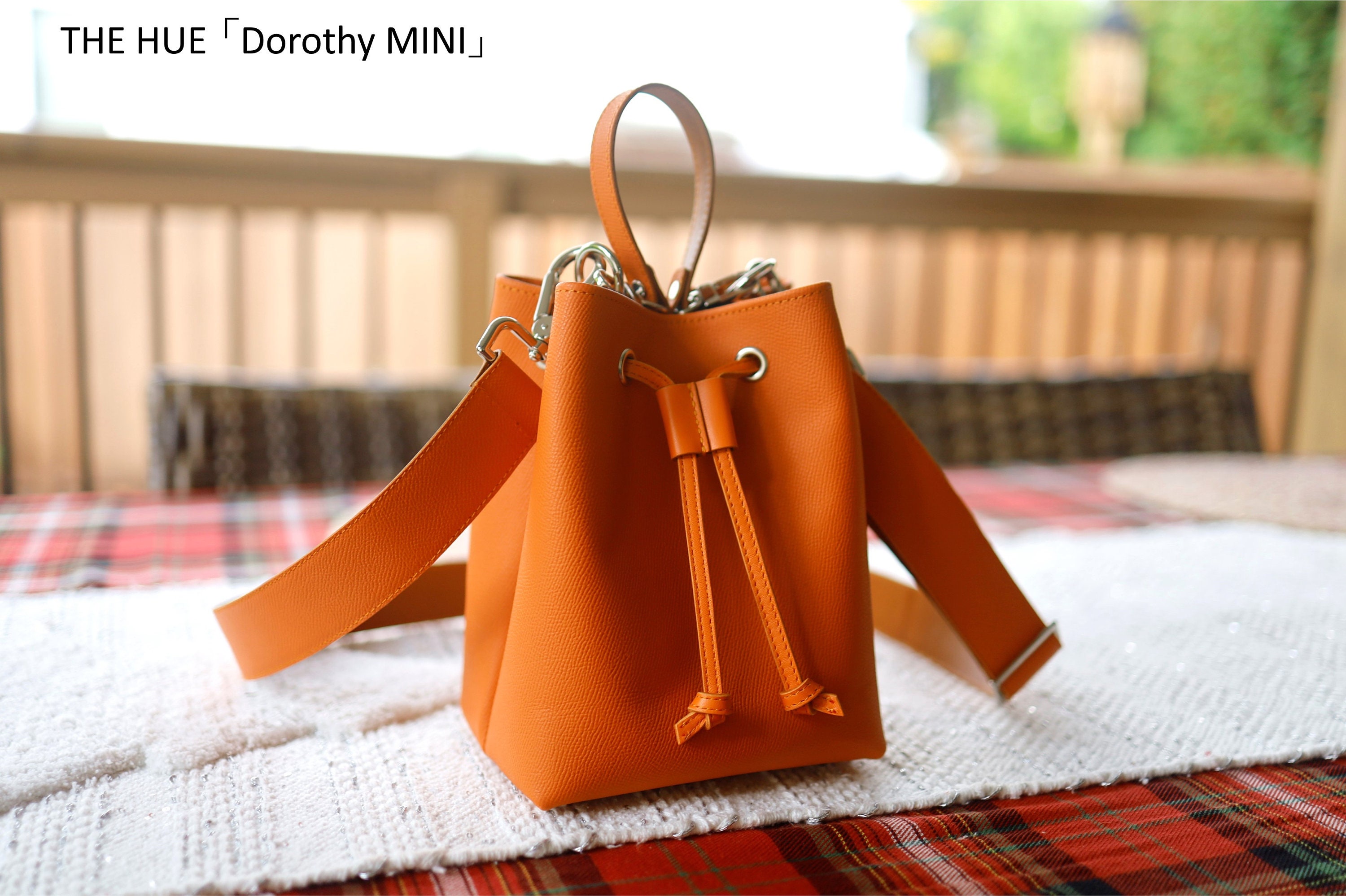 The Hue 'Dorothy MINI', Premium Epsom Leather Handbags, Bucket Bag, Handmade Crossbody Bag, Phone Holder Bag, Mini Bag, Designer Bag