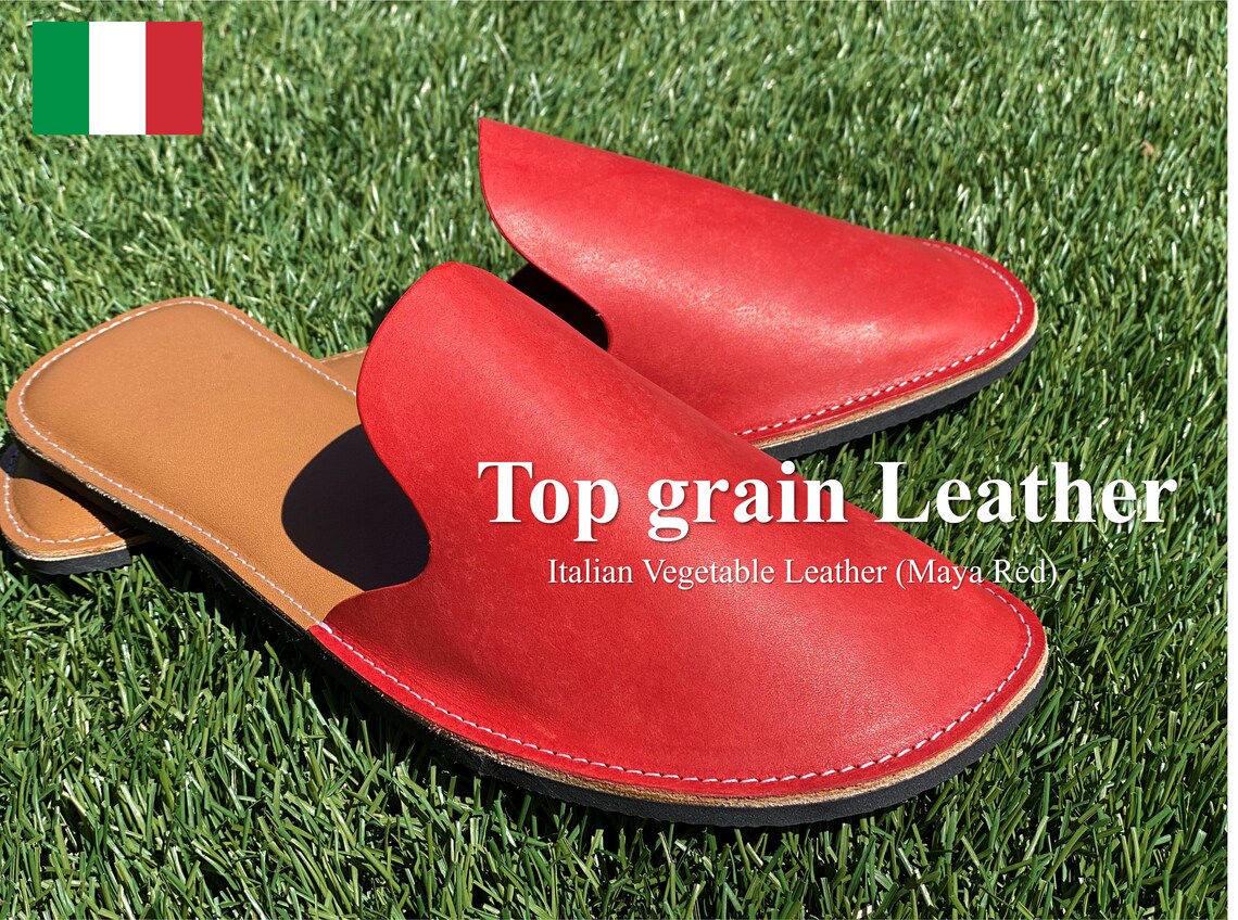 Italian Vegetable Leather Slippers House slippers Leather Etsy