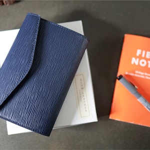 Funda para notas de campo, funda de diario de piel Epi Premium, funda Moleskine, Moleskine Cahier, diario recargable personalizado, funda de libro de lujo