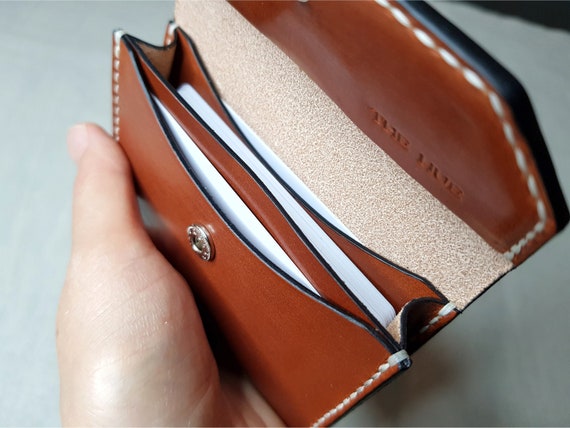 Hermes business card holder  Diy leather bag, Leather craft