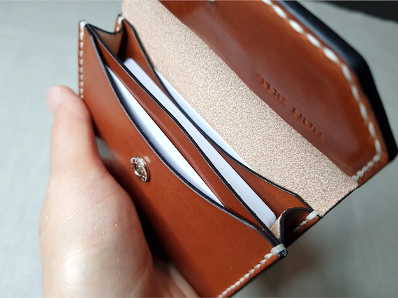 Hermes business card holder  Diy leather bag, Leather craft