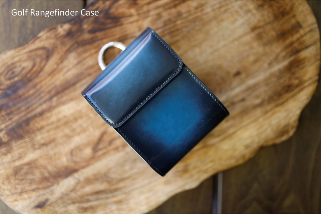 Golf Rangefinder Case. Berluti Style Leather, Premium Epsom Leather