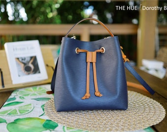 Premium Epi leather handbags, Bucket bag, handmade Crossbody bag, Phone holder bag, Mini Bag, Designer bag, Luxury handbag, Small bag