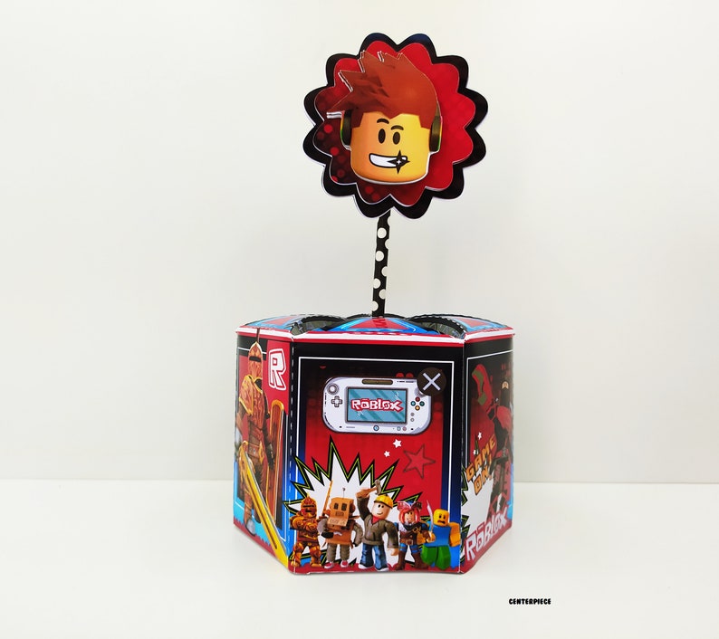 Personalized Roblox Party Favor Box Etsy