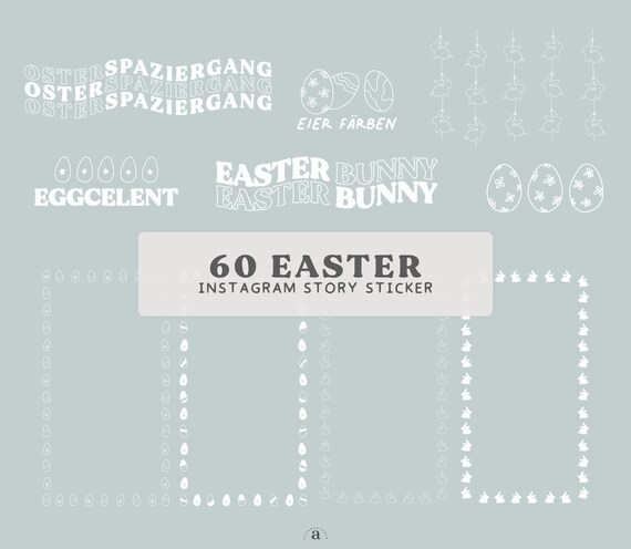 Digital Rabbit Clipart Easter Digital Stickers Happy Easter Clipart ...