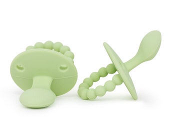 Baby Green- Adult Silicone Pacifier ABDL DDLG