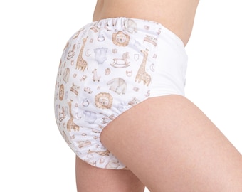 Pañal de tela para adultos ABDL (Baby Safari)