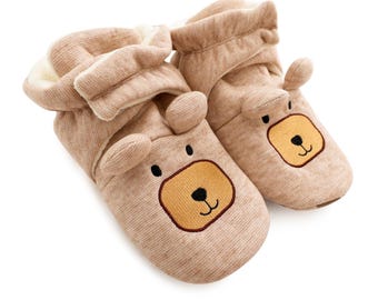 ABDL Adult Baby Booties (Teddy Bear) Plush Fleece
