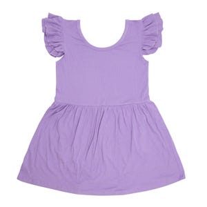 ABDL Adult Onesie Lavender Dress-  Ribbed Bamboo Bodysuit incontinence Adult Baby / Diaper Lover / Little Space