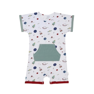 Kombinezon niemowlęcy ABDL dla dorosłych (Lil Space) z bambusa i froty