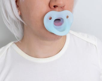 ABDL Adult Pacifier (Baby Blue) Orthodontic Silicone DDLG
