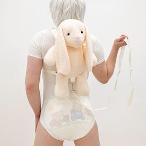 ABDL Adult Harness Bunny / Adult Baby Diaper Lover