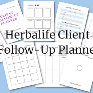Customizable Client Follow-Up Planner for Herbalife Distributors | Retail & Preferred Member Tracker
