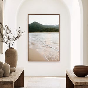 Hanalei Bay Kauai Hawaii, travel photography print by P. Deacon