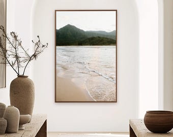 Hanalei Bay Kauai Hawaii, travel photography print by P. Deacon